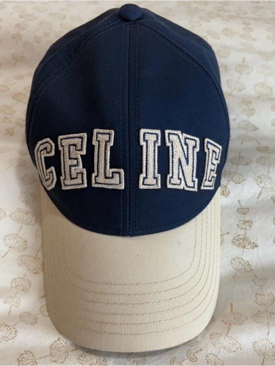 Celine Accessories - Celine University BaseballCap Navy/Cream